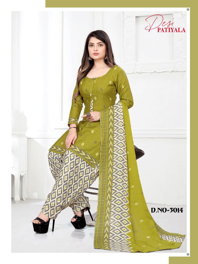 Ganesha Desi Patiyala 3 Cotton Casual Daily Wear Dress Material  Collection